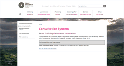 Desktop Screenshot of consult.peakdistrict.gov.uk