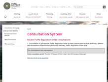Tablet Screenshot of consult.peakdistrict.gov.uk